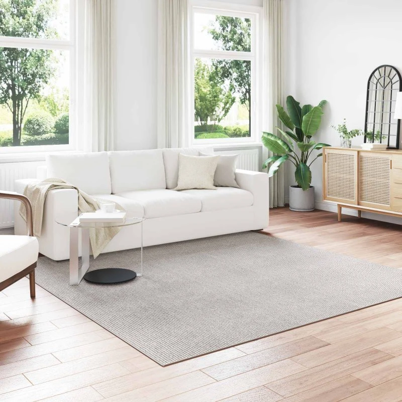 Områdetæppe LUGO firkantet 240 x 240 cm - creme