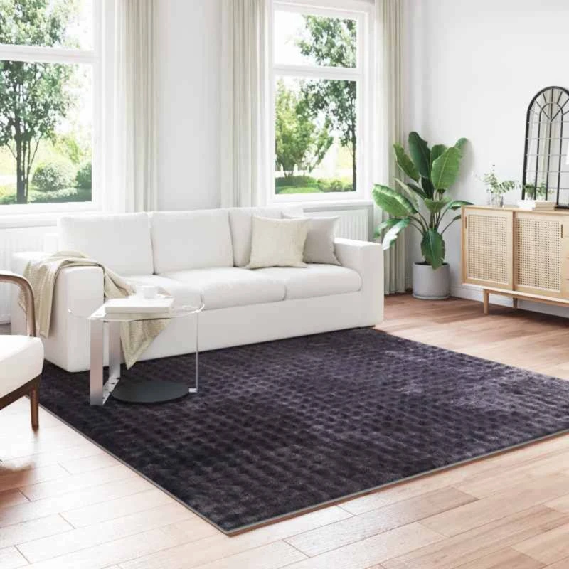 Områdetæppe SIROLO 200x200 cm Beige – Polyester