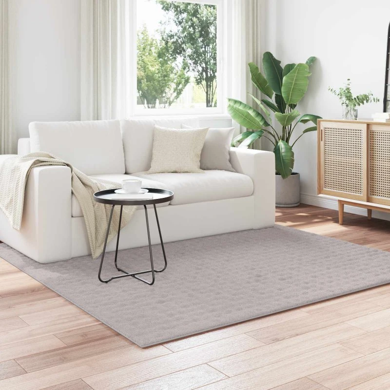 Områdetæppe SIROLO 200x200 cm - Sandfarvet Polyester