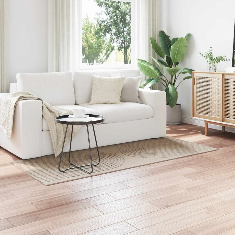 Områdetæppe GALATI Beige 200x80 cm - Polyester