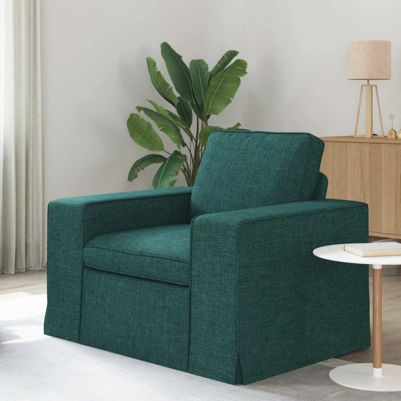 Mørkegrøn sofa 103x80x82 cm – Moderne stof/metal