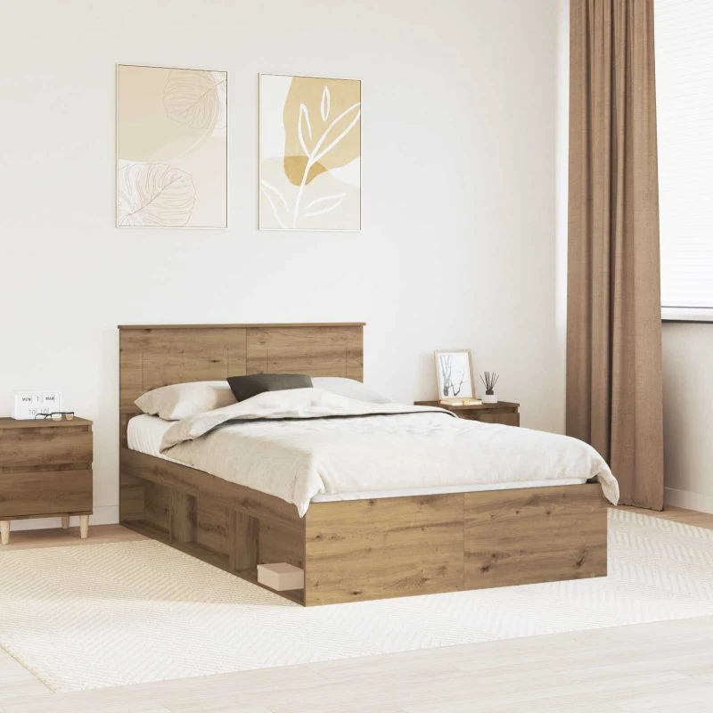 Sengestel Artisan eg 120x200 cm - Konstrueret træ