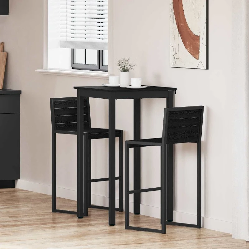 Barbord i konstrueret træ, rektangulært