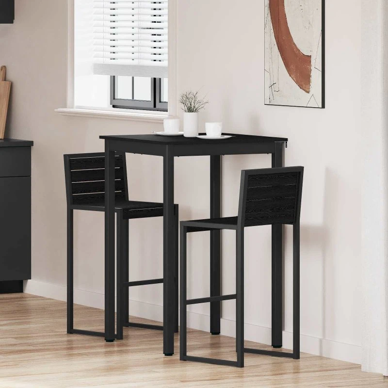 Stående barbord i konstrueret træ – rektangulært