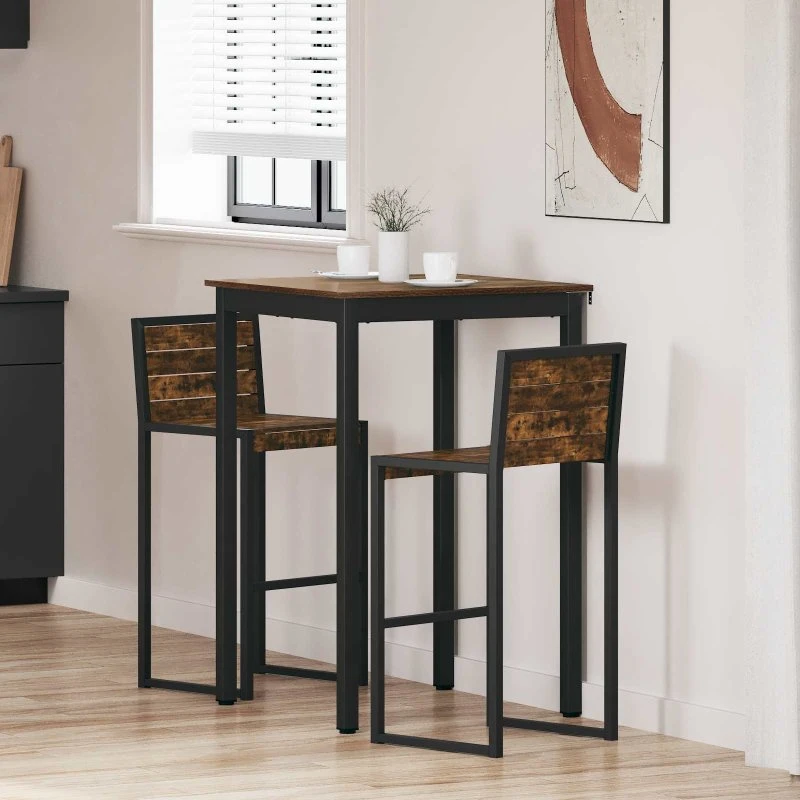 Rektangulært spisebord i konstrueret træ - moderne design