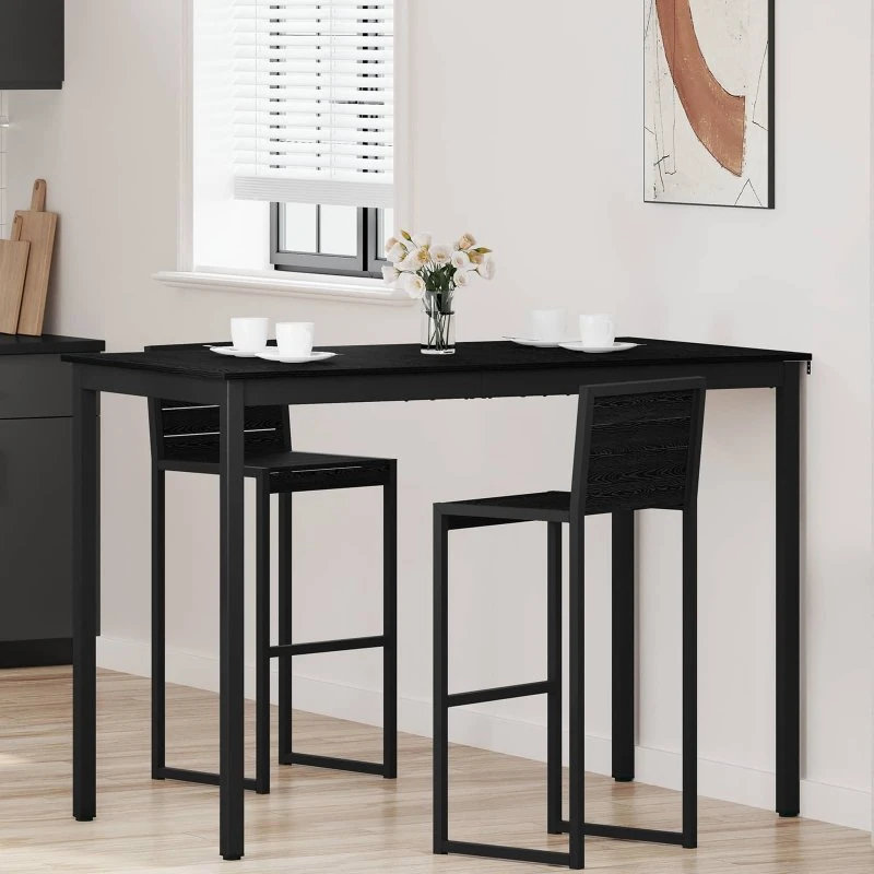 Stående spisebord i konstrueret træ, rektangulært