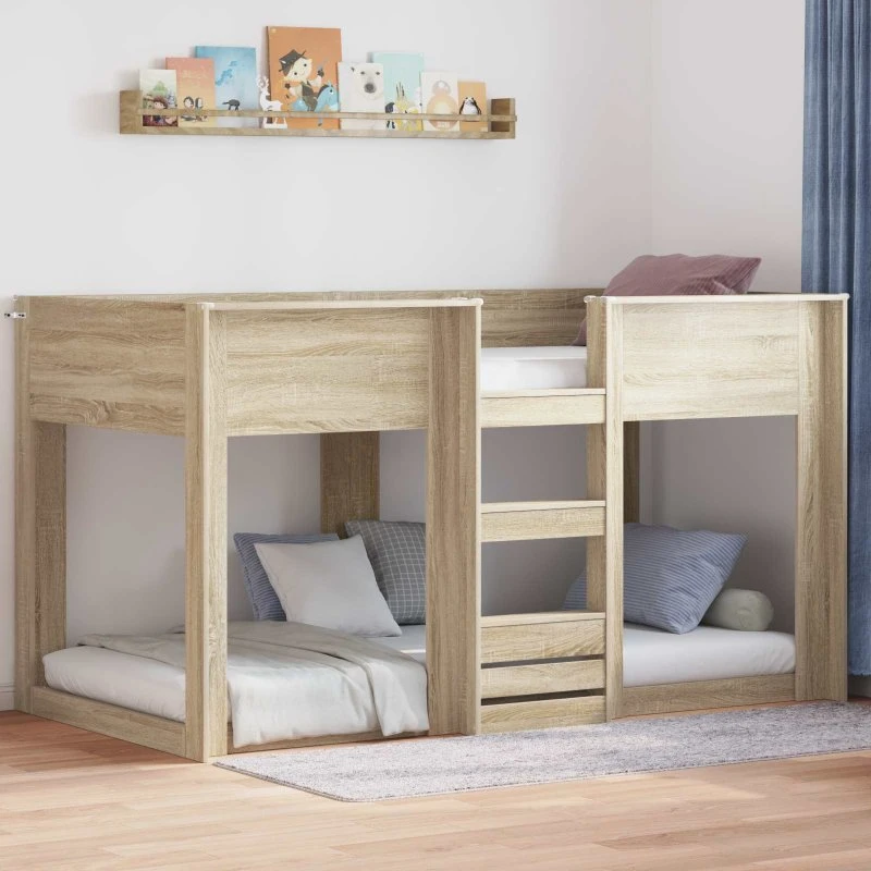 Køjeseng til børn Sonoma eg 90x190 cm - konstrueret træ