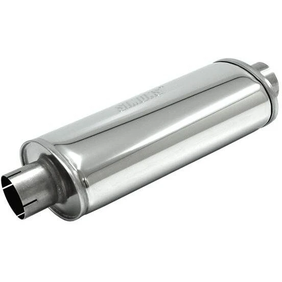 SIMONS Rustfri Oval Lyddæmper 3" 250 mm Ø140/220