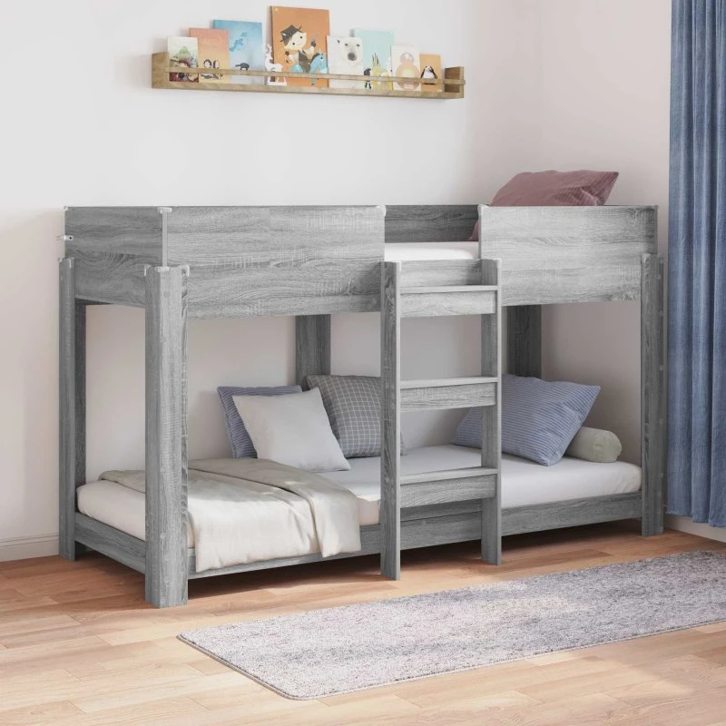 Køjeseng til børn 75x190 cm – Grå Sonoma