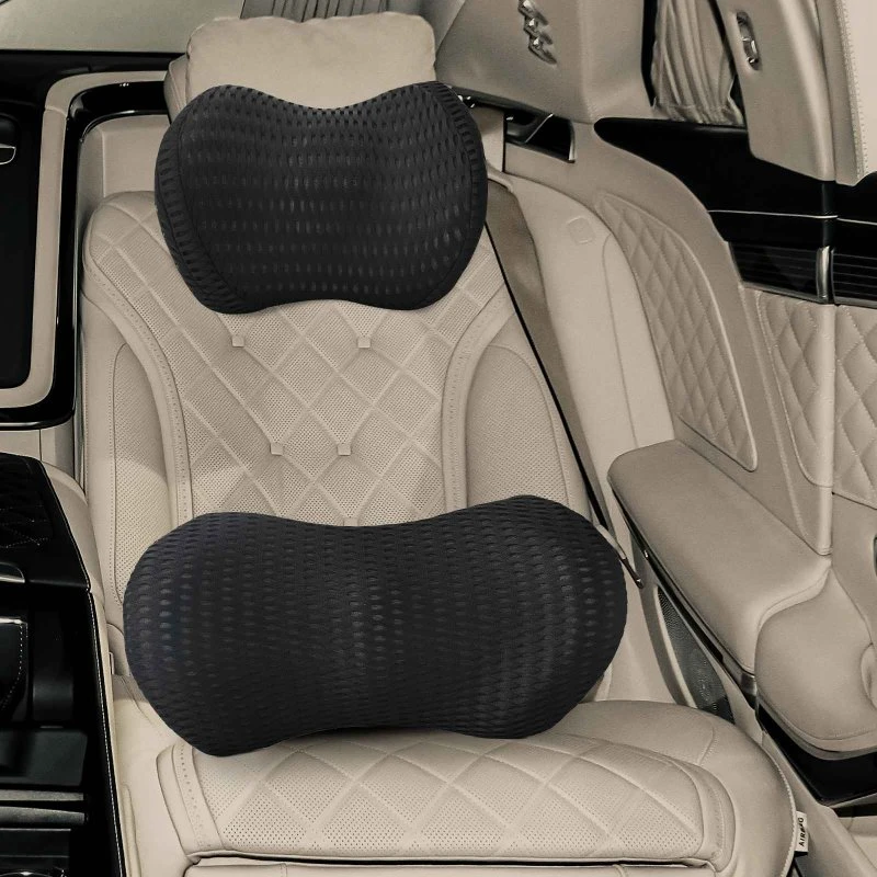 Indstilleligt Memory Foam Hovedpudebetræk 2-pak – Sort