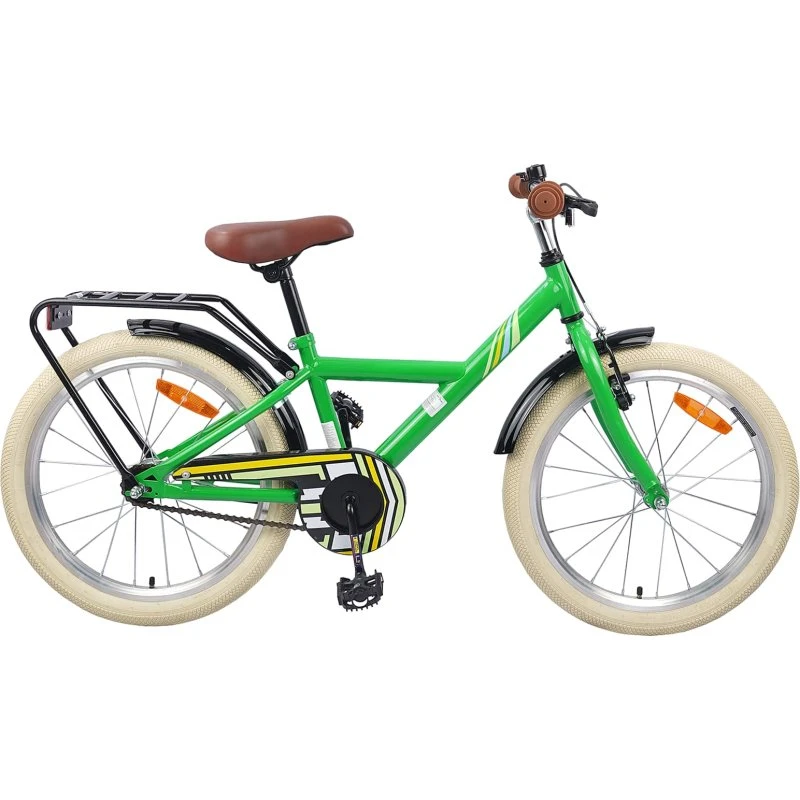 Børnecykel 24" (8-12 år) Grøn – Justerbar stålramme