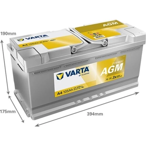 VARTA Silver Dynamic AGM A4 (H15) 12V 105Ah Start-Stop