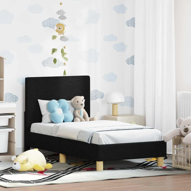 Sengestel til tumling 70x140 cm - Sort stof