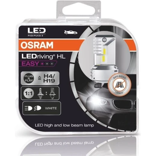OSRAM H4/H19 HL Easy LEDriving LED-pærer (2 stk.)