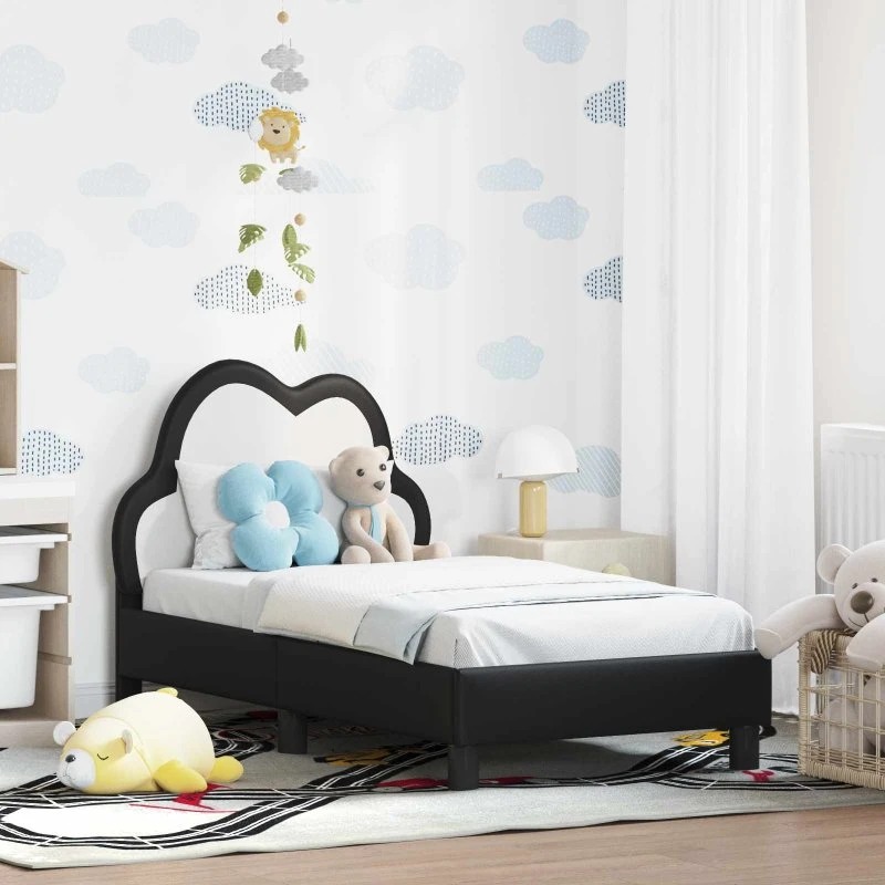 Sengestel til tumling 70x140 cm - Sort PU