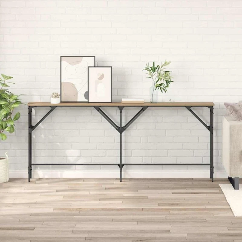 Konsolbord Artisan i Egetræ 180 x 30 x 75 cm