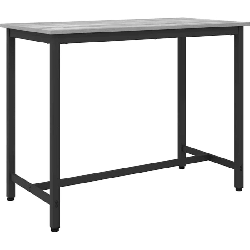 Bord Grå Sonoma 100x50x76,5 cm – Ingeniørtræ & Stål