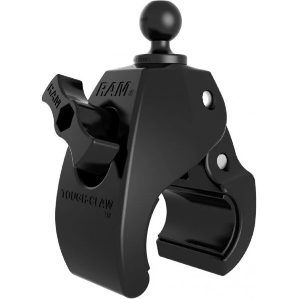 RAM Mounts Tough-Claw stor med 1'' gummikugle, sort