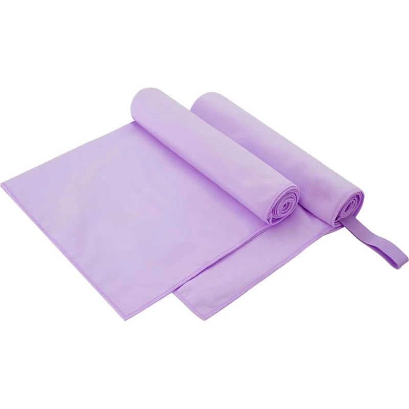 Sportshåndklæder 2 stk Lilla 100x50 cm – letvægts & hurtigtørrende