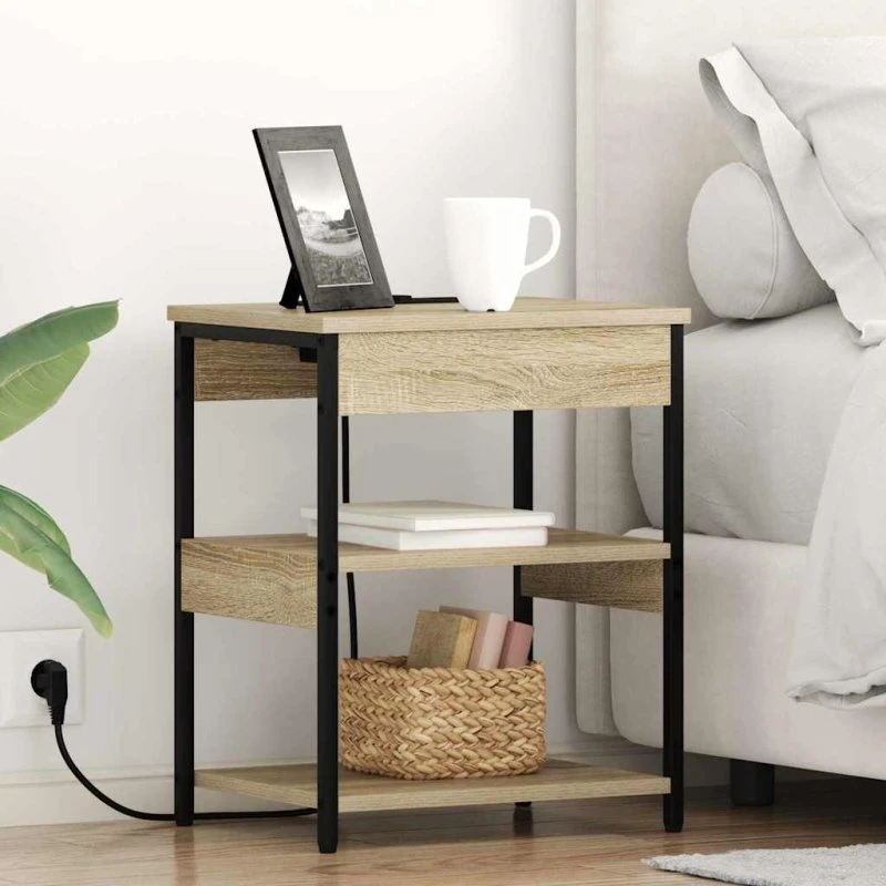 Natskab 2 stk Sonoma-eg 41x31x51 cm - Konstrueret træ