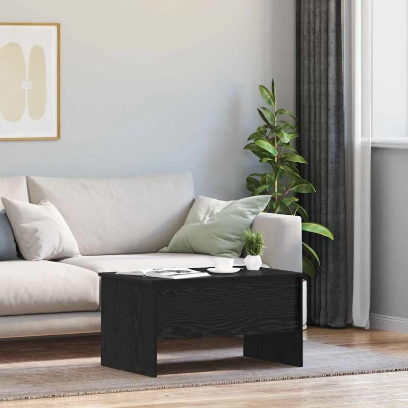 Sofabord Sort Eg i Konstrueret Træ