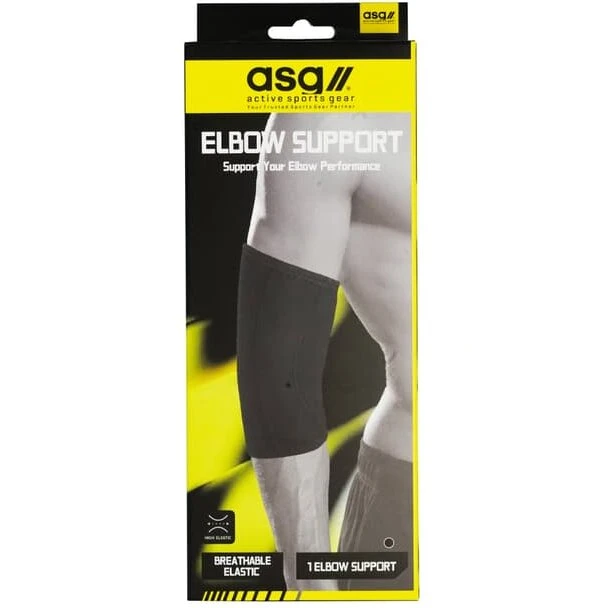 ASG Neopren albuestøtte 5 mm - elastisk træningsstøtte