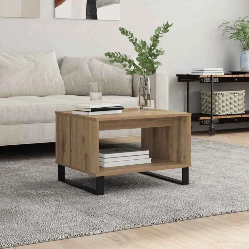 Sofabord Artisan Eg 60x50x40 cm – Konstrueret træ
