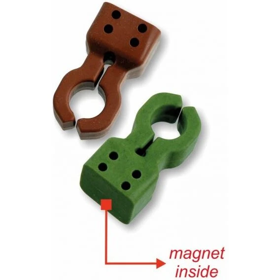 Stonfo Magnetisk stangholder, blød gummi 2 stk (3,4×1,8×1,8 cm)