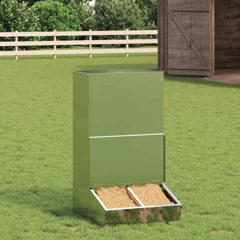 Svinefeeder i galvaniseret stål 55 x 51 x 91,5 cm
