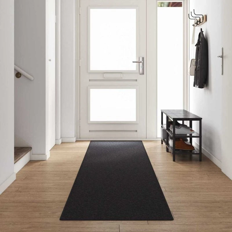 Tæppe Runner Antracit 80 x 500 cm – 100% Polypropylen