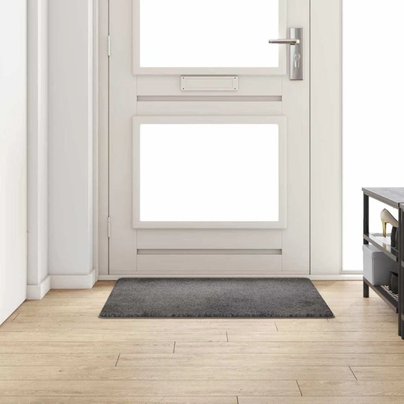 Tæpperunner grå 100x100 cm – 100% polypropylen