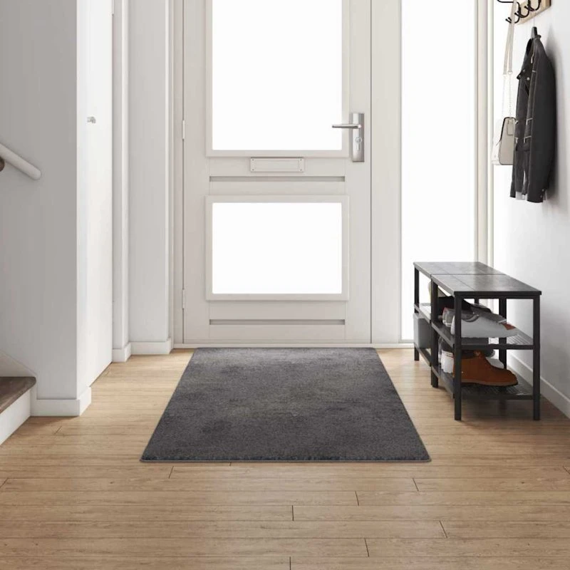 Grå tæppe runner 100x300 cm – 100% polypropylen