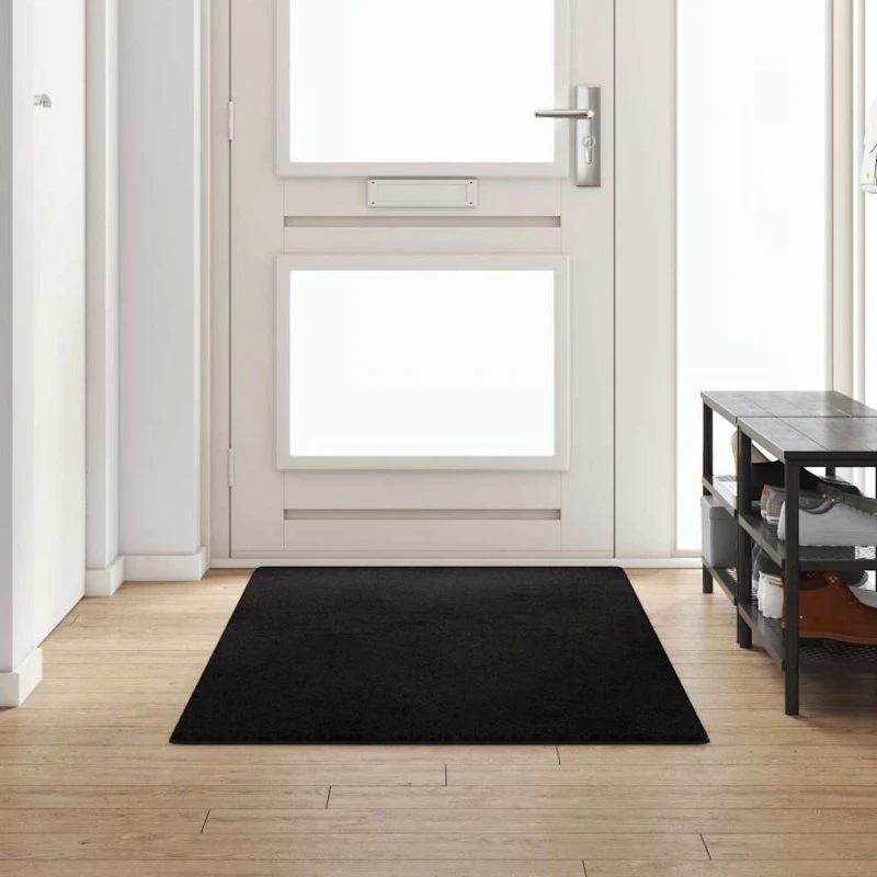 Tæppe Runner Sort 100x250 cm – 100% Polypropylen