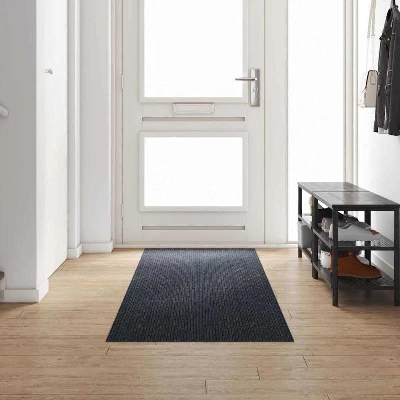 Tæppe Runner Antracit 80x300 cm – Blødt stof, skridsikker
