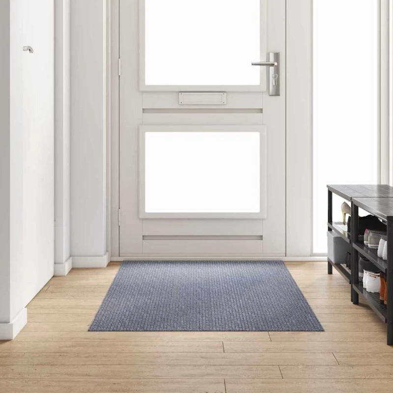 Lysegrå Tæppe Runner 100 x 200 cm – Stof