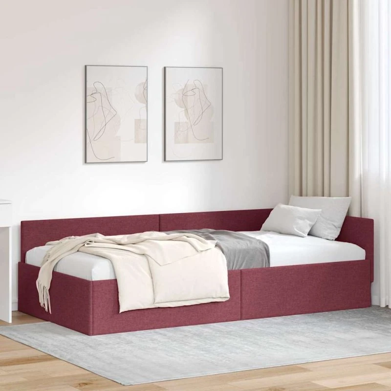 Hjørnesengramme Vinrød 80x200 cm — Stof & Træ
