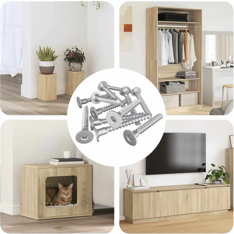 Bekræftelsesskruer (Confirmat) 12 stk Ø5×40 mm, zinkbelagt