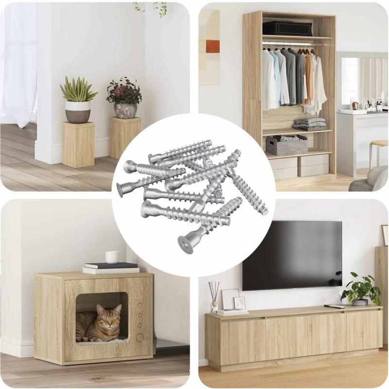 Confirmat skruer 12 stk Ø7×50 mm zinkbelagt