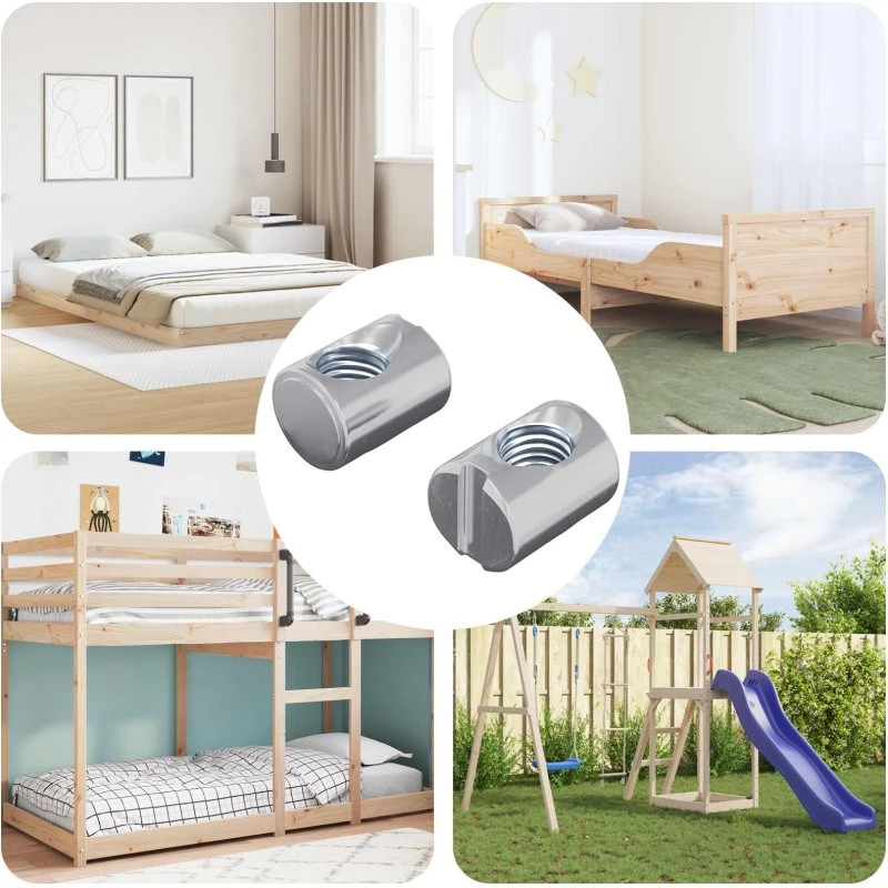 Møbel tøndemøtrik M6 x13 mm, zinkbelagt 2 stk