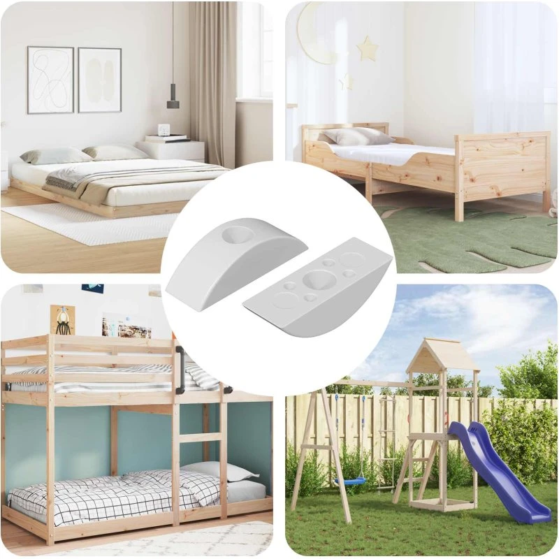 Halvmåne Skive M6 2 stk Hvid – PP