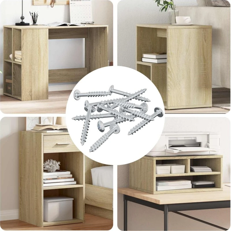 Skrue 12 stk 9,8 x 35 mm Sølv (Jern)