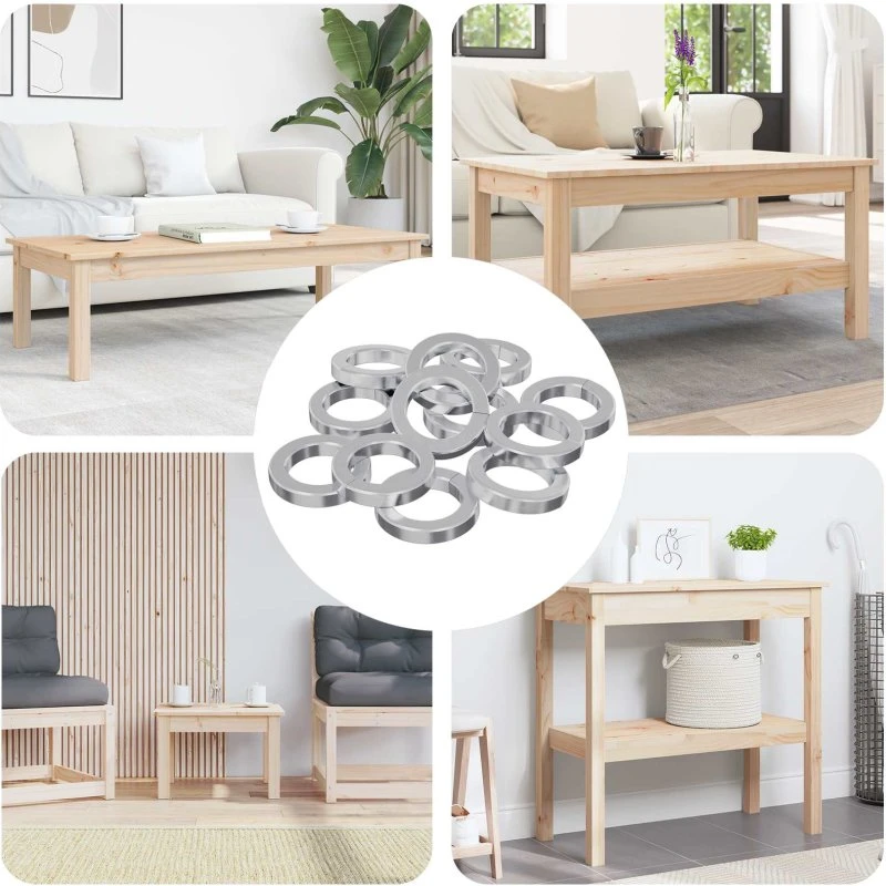 Fjedervasker 12 stk 13x1 mm hvid jern