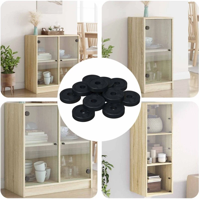 Fladskiver PVC 36.000 stk Ø15 x 3 mm sort