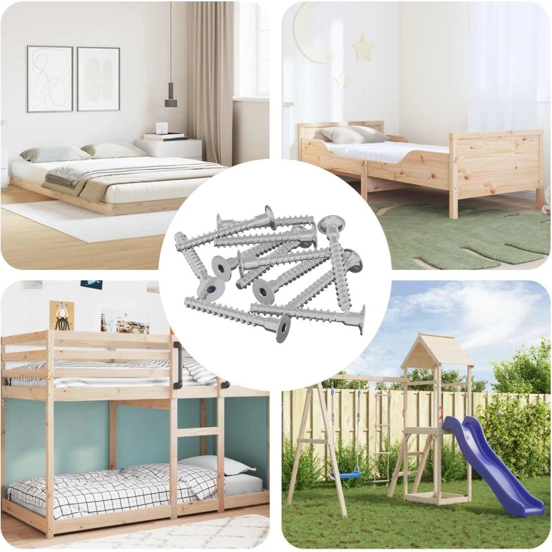 Skrue 12 stk 5x40 mm zinkbelagt, unbrako hoved