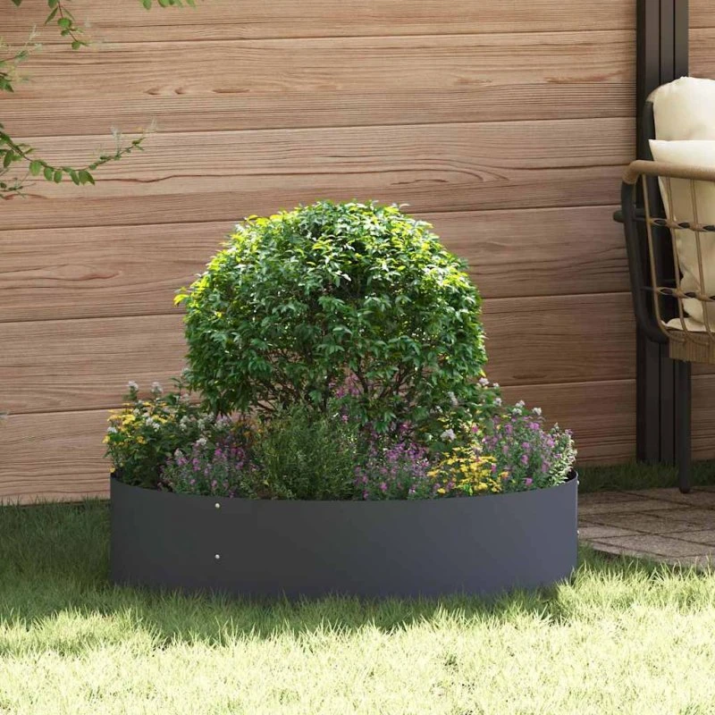 Plante ringe 5 stk Antracit 80×80×20 cm i stål