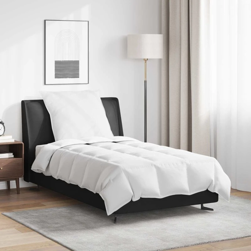 Sommerdyne med pude 2 stk – hvide dunfjer