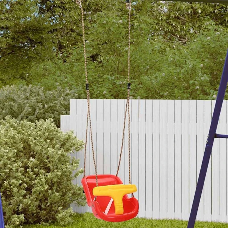 Babygynge i plast, rød 36×43×42 cm (indendørs/udendørs)