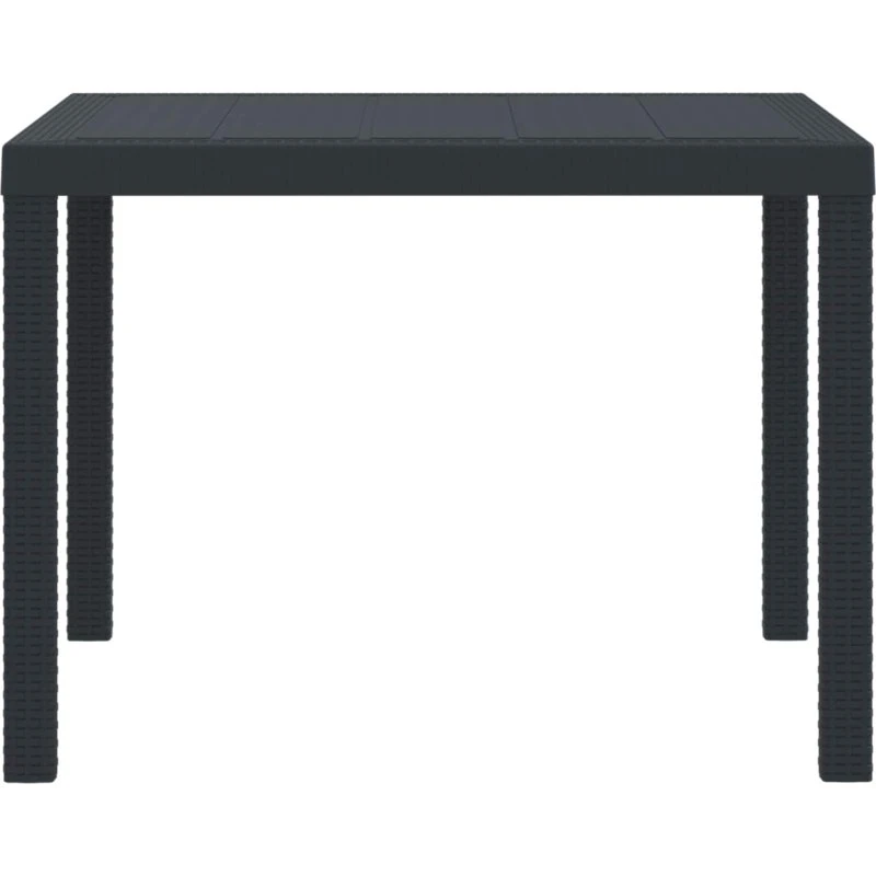 Havemøbel Bord Antracit 100x100x73 cm i polyrattan