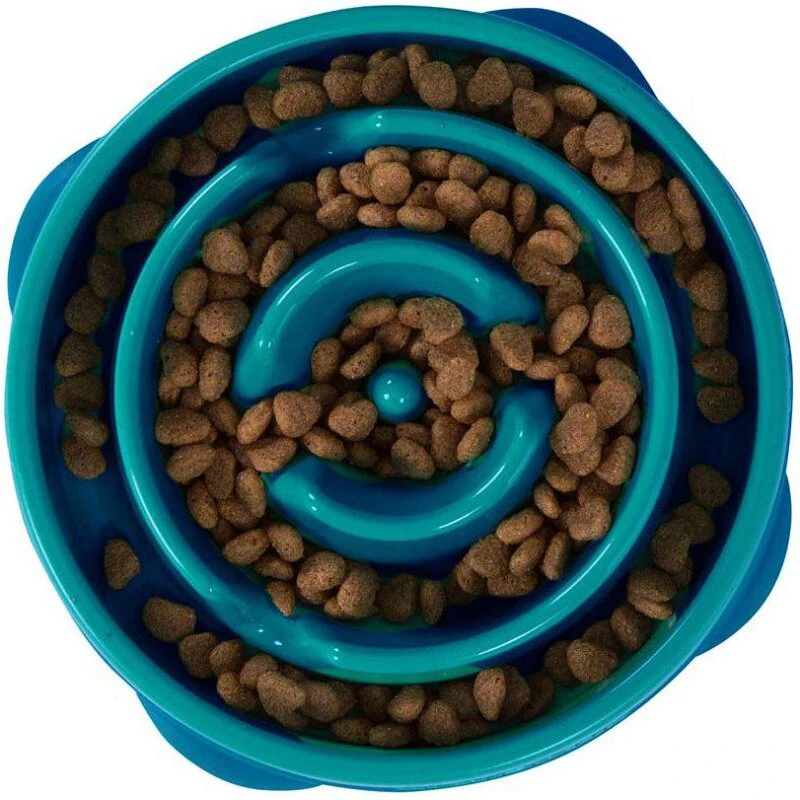 Outward Hound Fun Feeder Slo Bowl Large Turkis