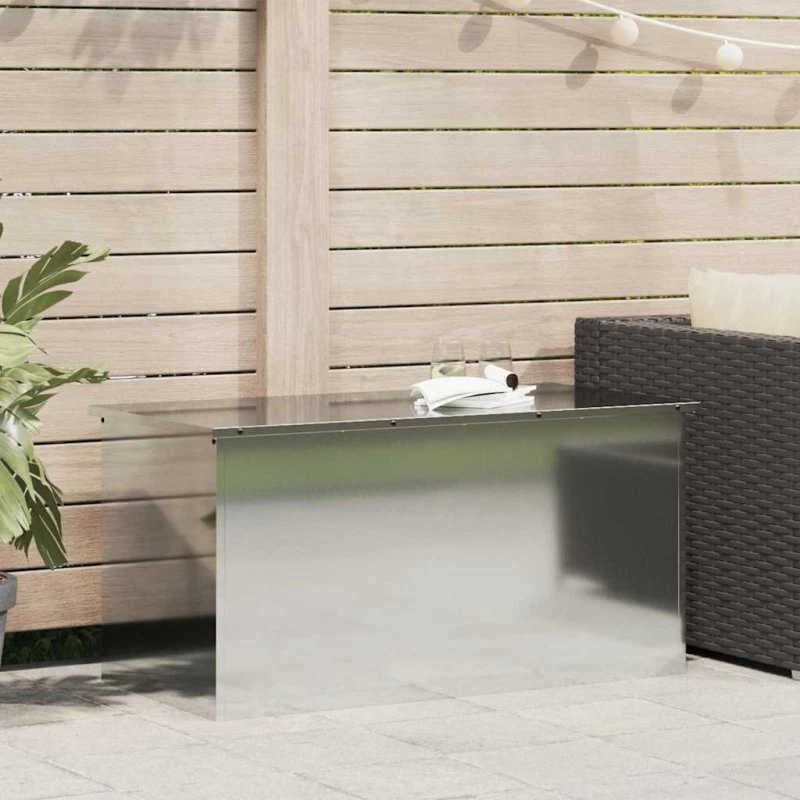 Udendørs opbevaringskasse i stål 100×50,5×50 cm